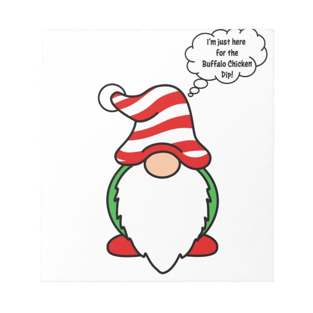 Buffalo kycklingdip gnome anteckningsblock (Framsida)