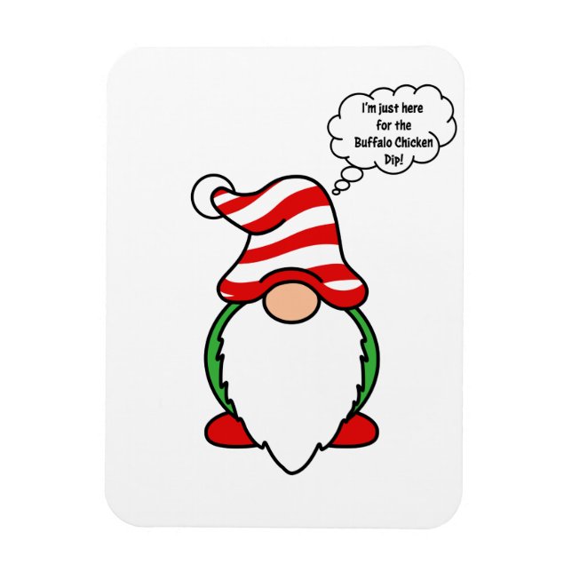 Buffalo kycklingdip gnome magnet (Vertikal)