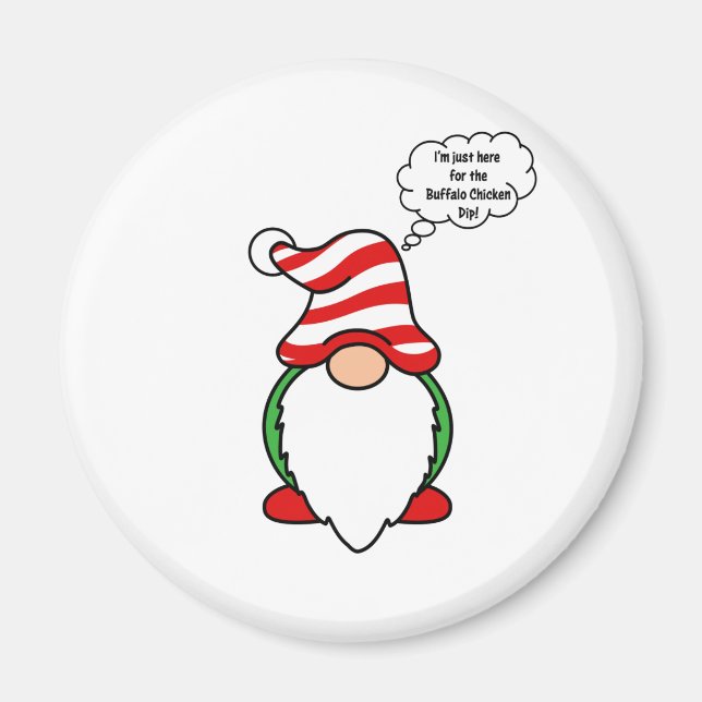 Buffalo kycklingdip gnome magnet (Framsidan)