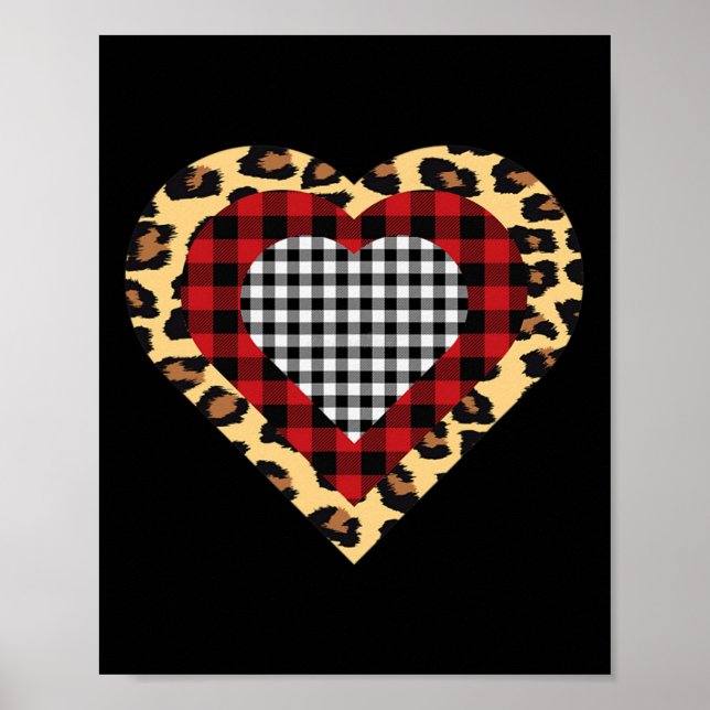 Buffalo Leopard Plade Valentindagen Poster (Framsidan)
