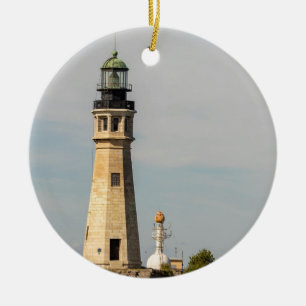Buffalo Lighthouse Julgransprydnad Keramik