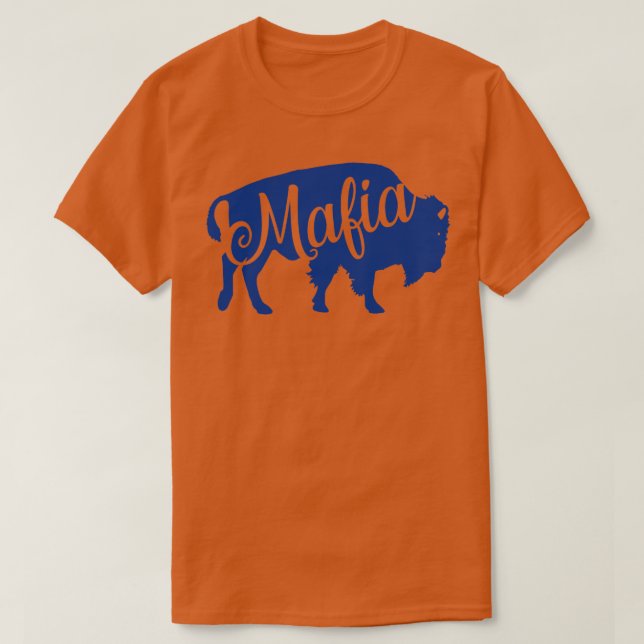 Buffalo Mafia Blue T Shirt (Design framsida)