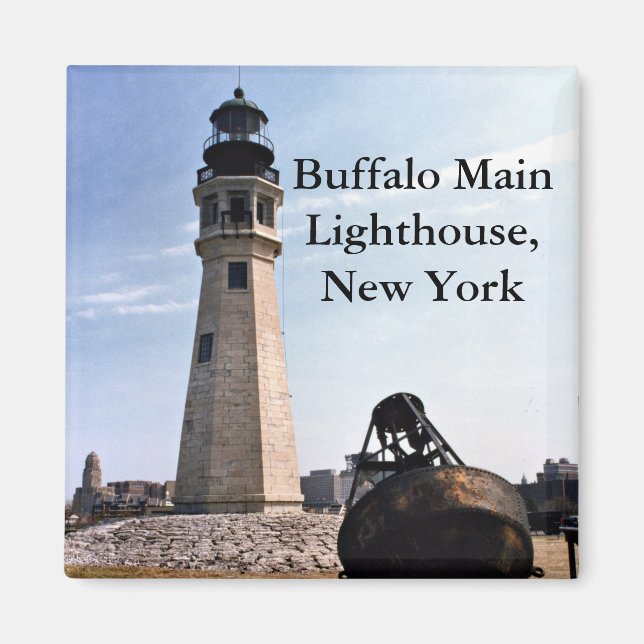 Buffalo Main Lighthouse, New York Magnet (Framsidan)