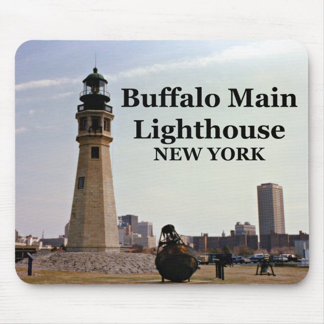 Buffalo Main Lighthouse, New York Mousepad Musmatta (Framsidan)