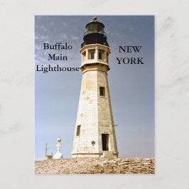 Buffalo Main Lighthouse, New York-vykort Vykort