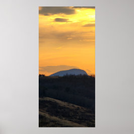 Buffalo Mountain vid Sunset Poster