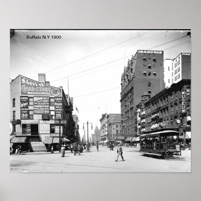 Buffalo N.Y-utskrift Poster (Framsidan)