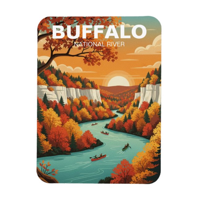 Buffalo National River Arkansas Magnet (Vertikal)