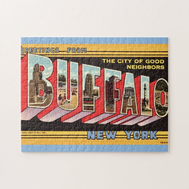 Buffalo New York 11x14  Pussel (Horisontell)