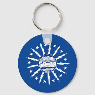 Buffalo (New York) City flagga Keychain Nyckelring