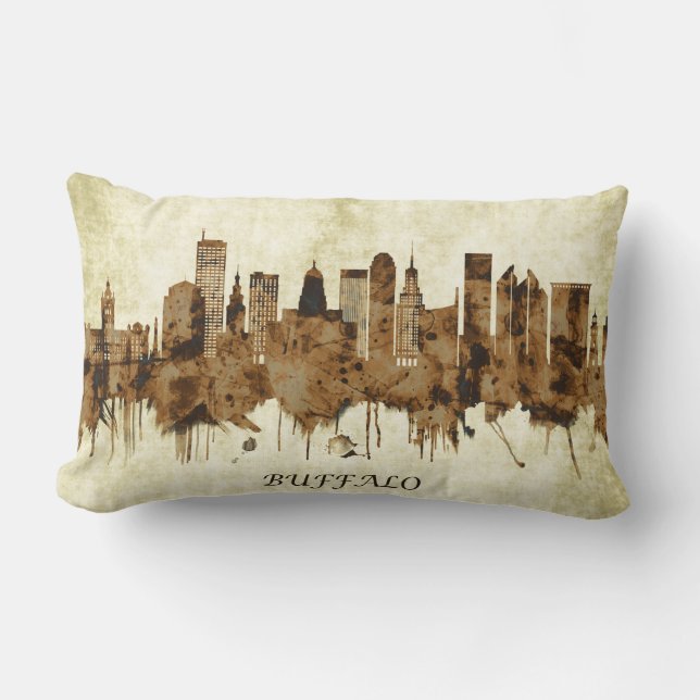 Buffalo New York Cityscape Lumbarkudde (Framsida)