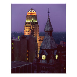 Buffalo, New York County och City Hall Byggnad Fototryck