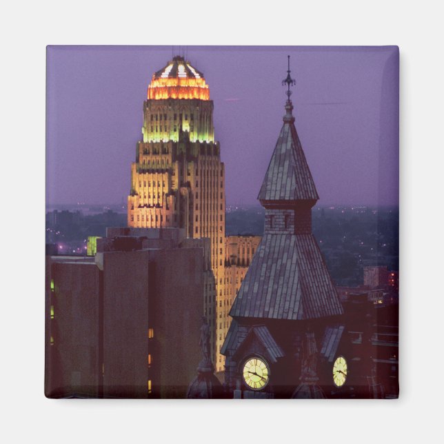 Buffalo New York jhelene 2 tum Square Magnet (Framsidan)