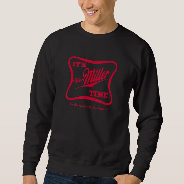 Buffalo New York Miller Mafia Roligt Football Fläk Lång Ärmad Tröja (Framsida)