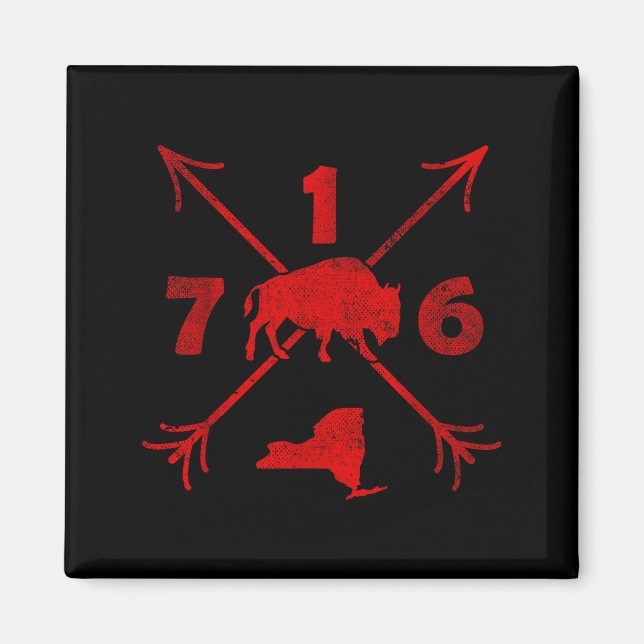 Buffalo New York Ny _ Area Code 716  Magnet (Framsidan)