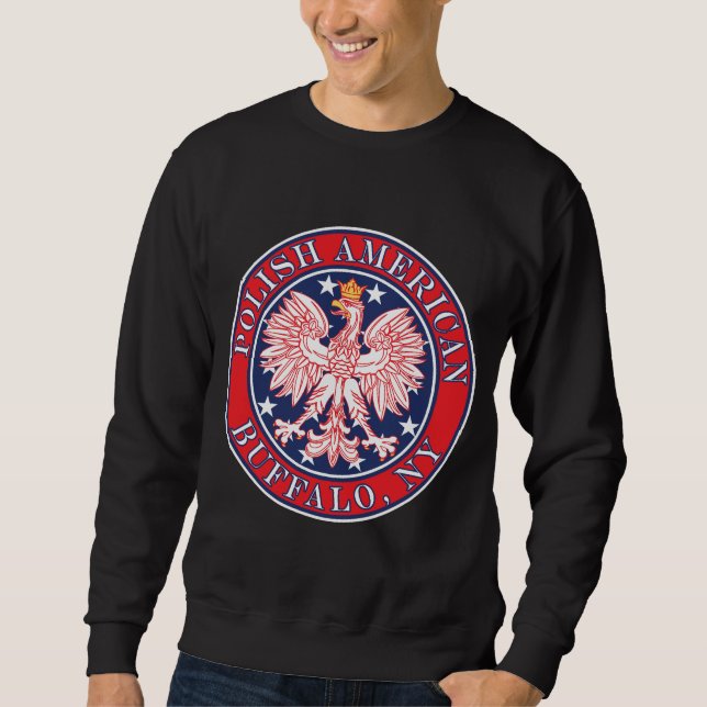 Buffalo New York polska Sweatshirt (Framsida)