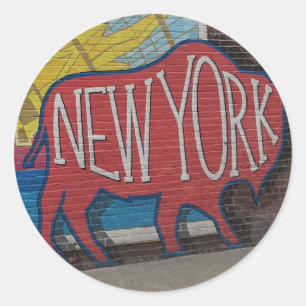Buffalo New York Runt Klistermärke