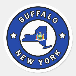 Buffalo New York Runt Klistermärke