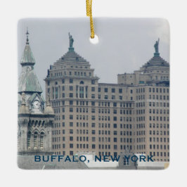 Buffalo, New York Semester Julgransprydnad Keramik