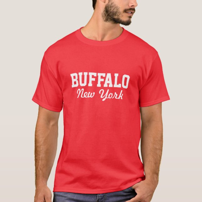 Buffalo New York-skjortor och jacka Tee Shirt (Framsida)