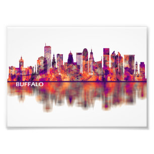Buffalo New York Skyline Fototryck