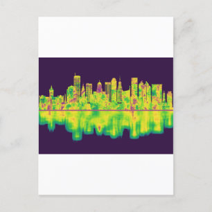 Buffalo New York Skyline Inbjudan Vykort