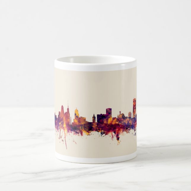 Buffalo New York Skyline Kaffemugg (Center)