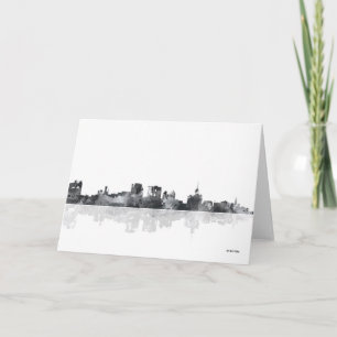 BUFFALO NEW YORK SKYLINE KORT
