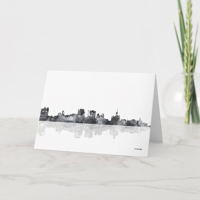 BUFFALO NEW YORK SKYLINE KORT (Framsida)