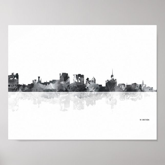 BUFFALO NEW YORK SKYLINE POSTER (Framsidan)