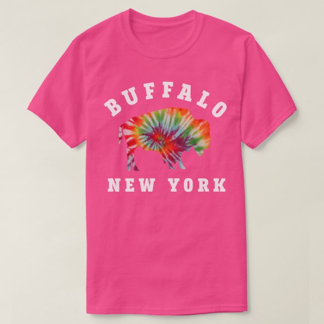 Buffalo New York Tie Dye T Shirt (Design framsida)
