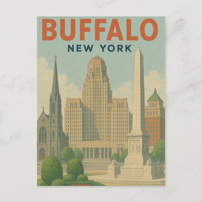 Buffalo New York Vykort (Framsida)