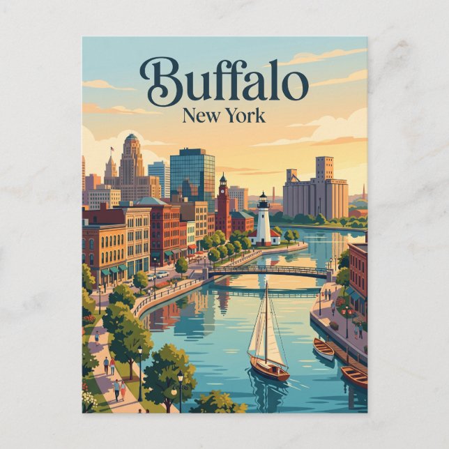 Buffalo, New York Vykort (Framsida)