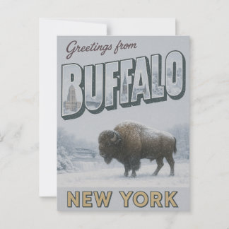 Buffalo New York Winter Vykort
