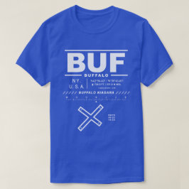 Buffalo Niagara Internationell flygplats BUF T-Shi T Shirt