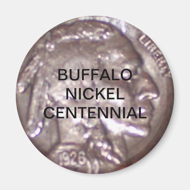 Buffalo Nickel Centennial Magnet (Framsidan)