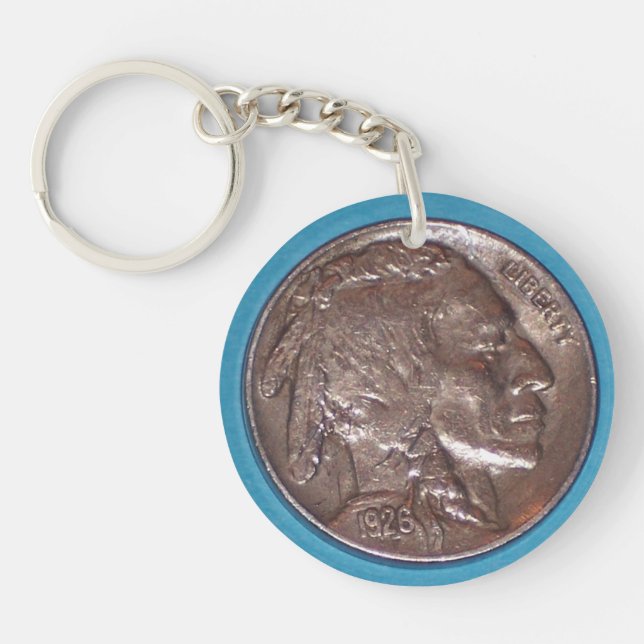 Buffalo Nickel-nyckelring (Framsidan)