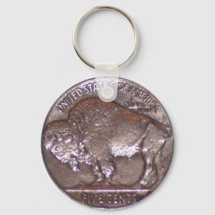 Buffalo Nickel Nyckelring