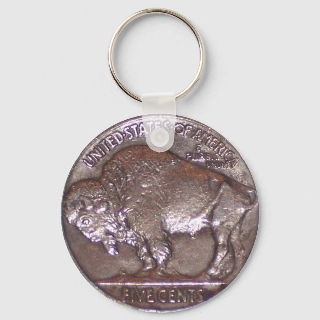 Buffalo Nickel Nyckelring (Framsida)