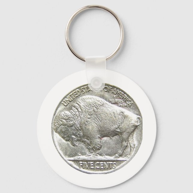BUFFALO NICKEL NYCKELRING (Framsida)