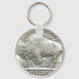 BUFFALO NICKEL NYCKELRING