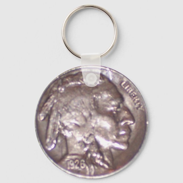 Buffalo Nickel Nyckelring (Framsida)