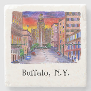 Buffalo NY City Hall Mary Kunz Goldman Stenunderlägg