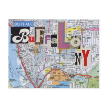 Buffalo NY Collage Postcard