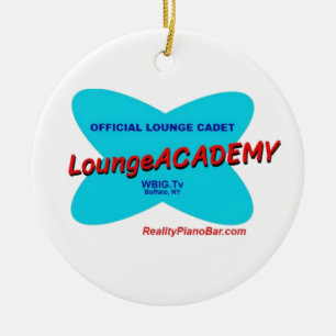 Buffalo NY Lounge Academy Retro Space Age Julgransprydnad Keramik
