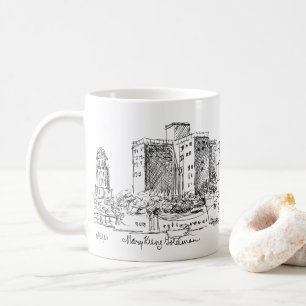 Buffalo NY Marine Drive Apartments Brutalist Kaffe Kaffemugg