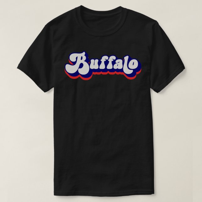 Buffalo NY Retro-Vintage T Shirt (Design framsida)