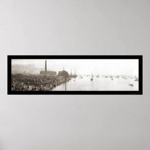 Buffalo NY Yacht Klubb Photo 1913 Poster
