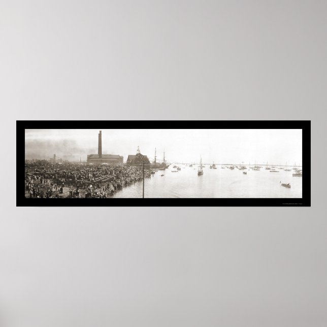 Buffalo NY Yacht Klubb Photo 1913 Poster (Framsidan)