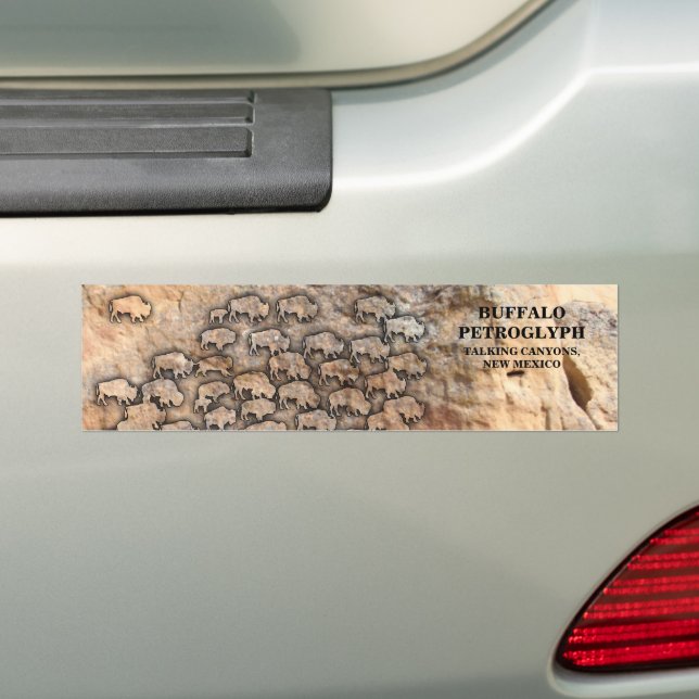 BUFFALO PETROGLYPH - PALCANYONER, NEW MEXICO BILDEKAL (På Bil)